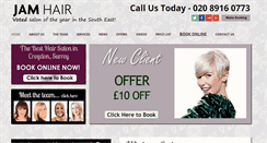 Desktop Screenshot of jam-hair.com